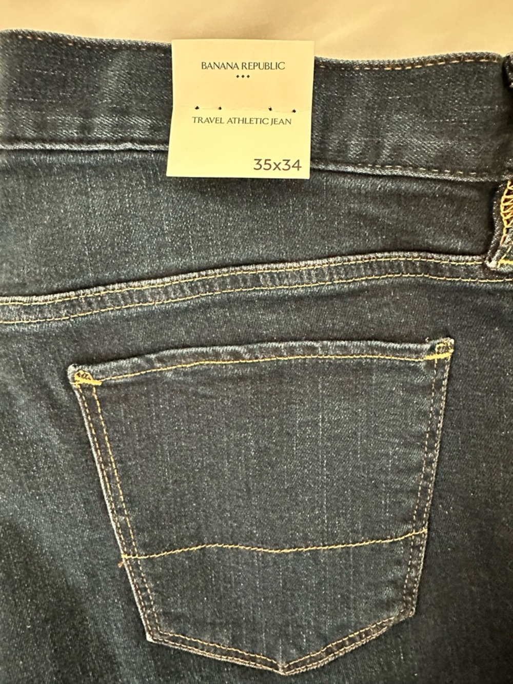 Banana Republic Men's Dark Indigo Straight Jeans